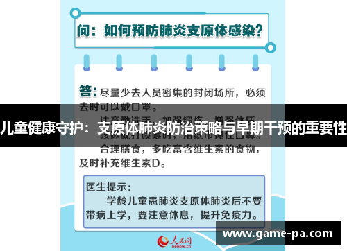 儿童健康守护：支原体肺炎防治策略与早期干预的重要性