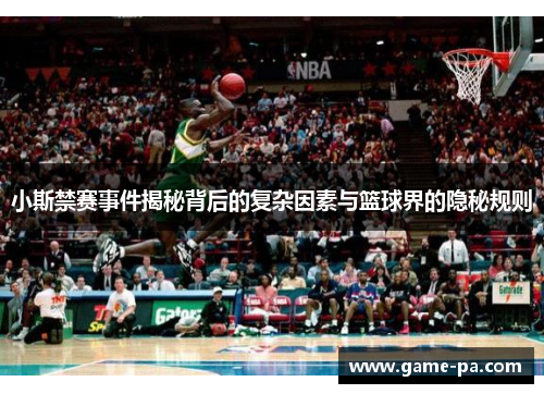 小斯禁赛事件揭秘背后的复杂因素与篮球界的隐秘规则