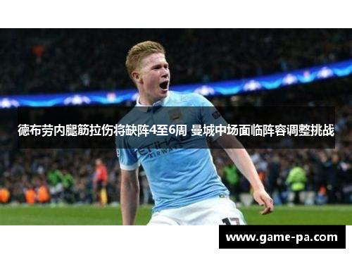 德布劳内腿筋拉伤将缺阵4至6周 曼城中场面临阵容调整挑战 德布劳内腿筋拉伤将缺阵4至6周 曼城中场面临阵容调整挑战
