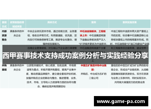 西甲赛事技术支持成功案例分析与实践经验分享 西甲赛事技术支持成功案例分析与实践经验分享